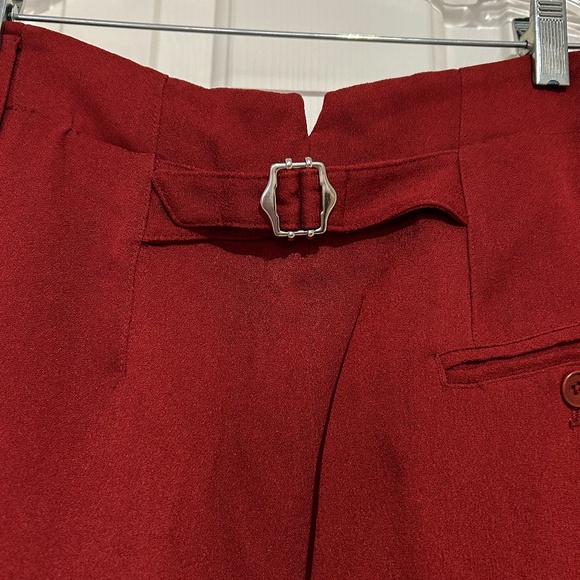 3.1 Phillip Lim Rust Wide Leg Cuffed Pants Size 10 - Picture 3 of 4